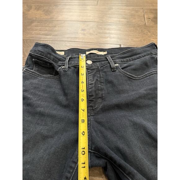 Levis Womens Blue Mid-Rise 311 Shaping Skinny Denim Distressed Jeans Size 29 - Picture 10 of 11